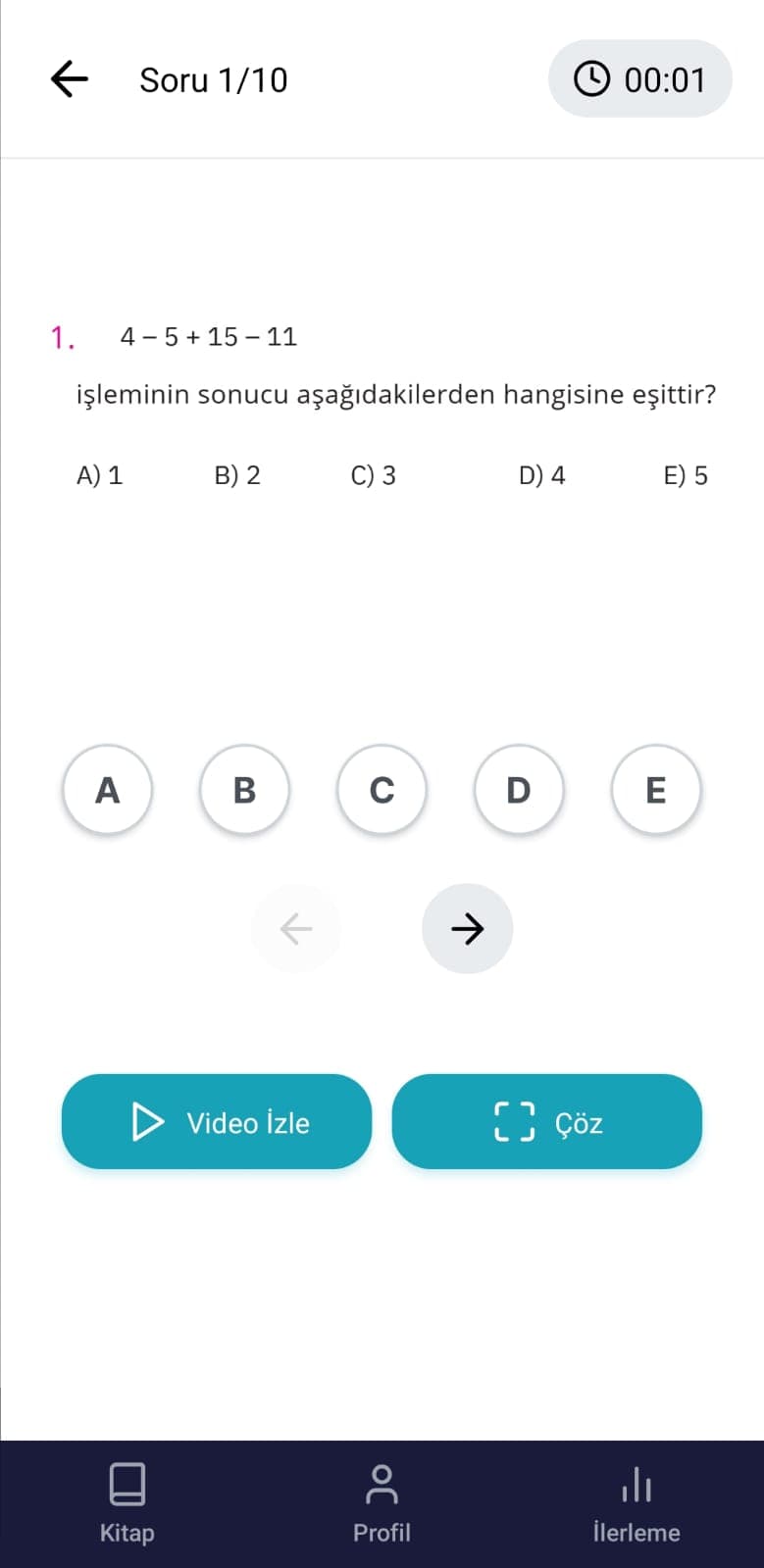Test ve Alıştırmalar