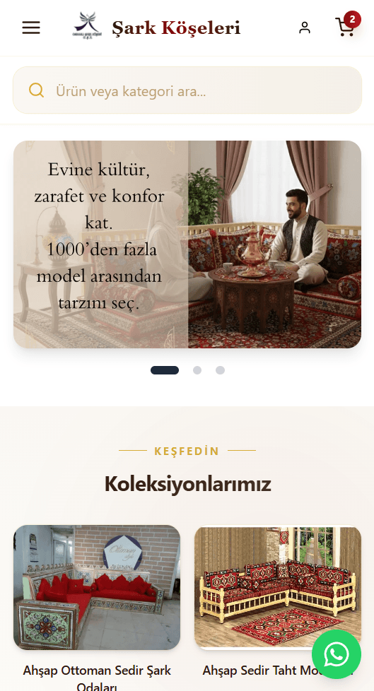 Mobil Görünüm - Ana Sayfa